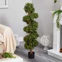 Nearly Natural 46in. Boxwood Spiral Topiary Artificial Tree