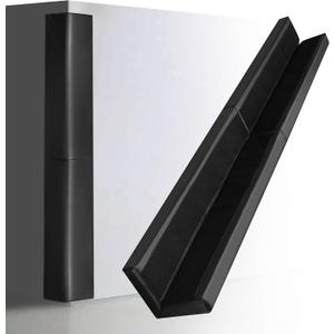 Black Wall Corner Padding 60" Tall and 2" Thick,Heavy Duty Wall Corner Protective Safety Padding,All-Weather Durable UV-Resistant Waterproof 2 Sides Corner Pad