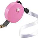 Pet Traction Rope Fit for Rabbit Flat Rope Puppy Walking Traction Rope Small Dog Leash Belt Outdoor Walking Rope Automatic Retractable Pet Leash Comfortable Outdoor Vest pet(Round Pink)