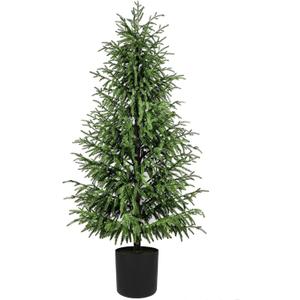 5FT Artificial Topiary Trees for Outdoor Front Porch Dcor, Faux Pine Trees UV Resistant and Potted, Fake Shrubs Evergreen for Front Porch Decor Indoor and Outdoor Use