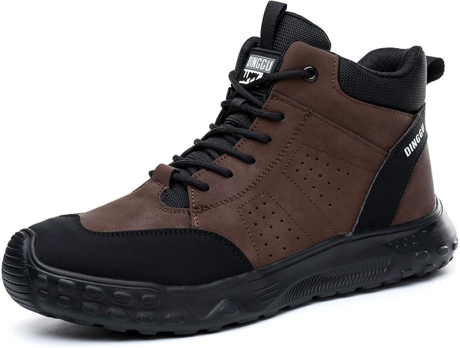 Steel Toe Shoes for Men Women Comfortable Work Shoes Indestructible Construction Safety Work Boots (10.5 Women/9 Men) 