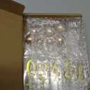 Yerliker 34 Pcs Happy Birthday Cake Toppers Decorations Birthday Candles DIY Cake Decor for Men Women Wedding Anniversary(Gold)