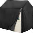 Iceberg Elf Outdoor Playhouse Cover, Plastic Playhouse Special Waterproof Covers 45" Lx 40" W x 50" H 640D ( Heavy Duty Oxford Fabric ) Double Stitched Seam, AllWeather Protector (Black)