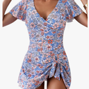 Women's One Piece Swimdress Swimsuits for Women Tummy Control Swim Dresses Size XL