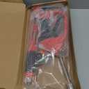 Upgraded Pressure Washer Gun with Extension Replacement Wand, M22 Fitting,7 Inch 30 Degree Curved Rod, 5 Nozzle Tips, 5000 PSI, 47 Inch, Black And Red 