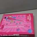 Guitar and Microphone Play Set for Girls,Karaoke Machine with Music&Light,Microphone Toys with Stand,Adjustable Height Guitar Toys for Kids,Toddlers,Child(Red)