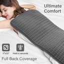 Heating Pad for Back & Women, Electric Large Heating Pads for Period Cramps Shoulder Neck Legs Pain Relief, 17"x33" King Size Heat Pad, Auto Off, Birthday Mother’s Day Gifts for Mom Dad Women Men