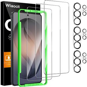 5 x Wiaocit 3 Pack Tempered Glass Screen Protector for Samsung Galaxy S26 Ultra with 3 Pack Camera Lens Protector, 9H Hardness, Bubble Free, Case Friendly