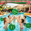 [ 10''+8'' ] 12 Pack Watermelon Beach Balls Bulk, Inflatable Mini Beach Ball for Kids, Beach Water Toys Swimming Pool Toys, Summer Halloween Birthday Party Favors, Fruits Theme Pool Party Decorations