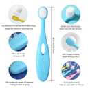 5 x EasyHonor Baby Toothbrush for Age 1-3 Years Old, Extra Soft Toothbrush with 10000 Floss Bristle for Toddler Gum Care. (4Pcs)