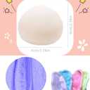 Gezan Shapeable Squishy Toys Stress Balls Stress Relief Sand Glutinous Balls Fidget Toys for Adults Anxiety Relief (Blue,Purple)