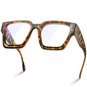 livho Oversized 99% Blue Light Glasses for Woman - Rectangle Fashion Glasses for Computer, Chic Preppy Frame - Anti Eyestrain