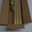 Gold Curtain Rods for Windows 66 to 120 inches, 1 inch Diameter Heavy Duty Curtain Rod, Adjustable Length Long Curtain Rod Modern Design, Size:32"-120"