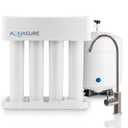 Aquasure Premier 4-Stage RO Reverse Osmosis Under Sink Drinking Water Filtration System | Removes 99% of Contaminants | 75 GPD, Leak-Proof, Quick Change Filters, with Tank & Brushed Nickel Faucet