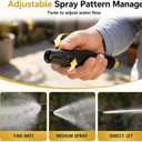High Pressure Water Spray Gun, 3PCS Heavy Duty Garden Hose Nozzle with 3 Adjustable Spray Patterns, Power Washer Attachment for Car Washing, Patio Cleaning & Lawn Watering