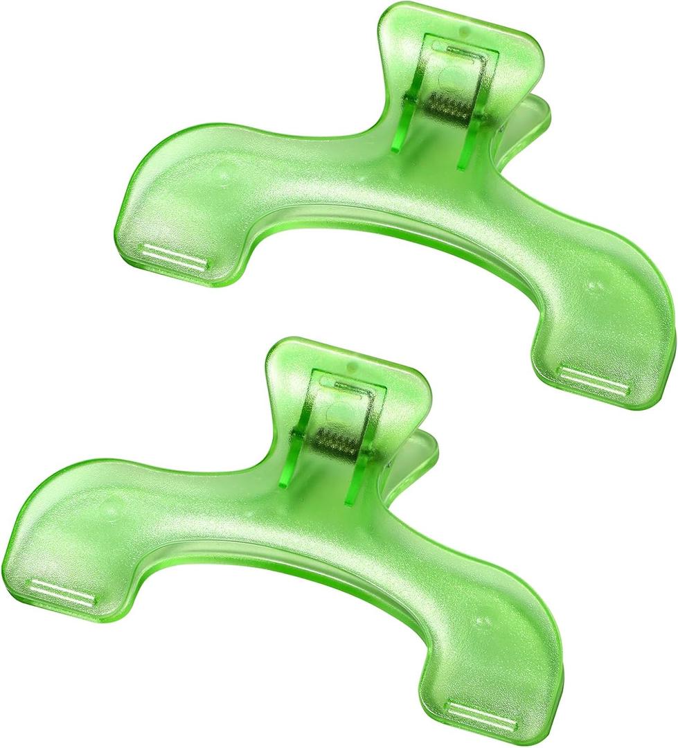 2 Pcs Book Page Holder Clip, Transparent Green Book Opener Holder for Reading Practical Reading Accessories for Home Office School Magazines Notebook Cookbooks Music Sheets Documents Journal