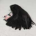 morvally Short Straight Black Wig with Bangs Natural Looking Heat Resistant Hair Cosplay Costume Wigs (14 inches Natural Black)