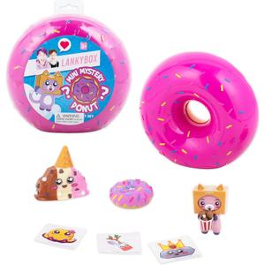 LankyBox Mini Mystery Donut, Collectible Mini Figures, 6 Exciting Toys to Discover inside, Officially Licensed LankyBox Merch