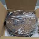 LAMU 12.2'' Wood Lazy Susan Turntable Organizer for Cabinet, 2 Tier Lazy Susan Spice Rack Organizer for Kitchen, Table Top, Countertop, Pantry, Bathroom