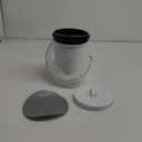 Compost Bin for Kitchen Counter, LALASTAR Small Metal Compost Bin Indoor Kitchen Sealed with Lid for Food Waste, Countertop Composter Container, White, 1 Gallon