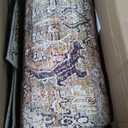 Loloi Layla Collection LAY-03 Olive/ Charcoal 9'-6" x 14' .13" Thick Area Rug, Soft, Durable, Vintage Inspired, Distressed, Low Pile, Non-Shedding, Easy Clean, Printed, Living Room Rug