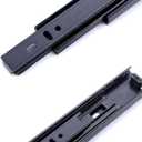 Drawer Slides, 13 Inch Full Extension 3 Section Ball Bearing Side Mounted Drawer Slider for Cabinet Kitchen Furniture 2 Pack (13 Inch, Black)