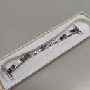 Missair Slim Bands Compatible with Apple Watch 38mm 40mm 41mm 42mm 44mm 45mm 46mm 49mm for Women, Thin Bracelet Dressy Designer Stainless Steel Metal Strap for iWatch Series 11 10 9 8 7 6 5 4 SE Ultra (Silver)