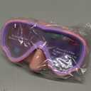 Kids Swim Goggles with Fabric Strap for Kids 3-15, Leak Proof Swimming Goggles Nose Cover 180 Clear View (pink)