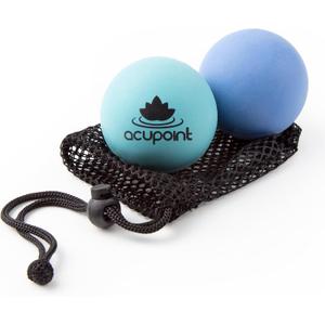 Acupoint Physical Massage Therapy Ball Set - Ideal for Yoga, Deep Tissue Massage, Trigger Point Therapy and Myofascial Release Physical Therapy Equipment