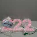 Pooqla Marquee Numbers Lights, light up Pink Numbers, Glitter Number Night Light Battery Powered Birthday Gift for Boys Girls Christmas Wedding Home Bar Party Decoration, Pink 2 (Warm White)