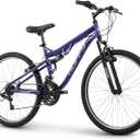 Huffy Stone Mountain Bike 24" for Men/Women/Girls/Boys | 6-Speed (20") or 21-Speed Options, Front or Dual Suspension Options, Multiple Colors, All-Terrain Tires, Shimano Equipped