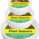 9 Pack of 5''& 7''& 9'' Clear Plant Saucer Drip Trays, Plant Tray for Pots & Plastic Plant Saucer,Made of Thicker & Stronger Plastic with Large Capacity Design 5 Inch x3+7 Inch x 3+9 Inch x 3