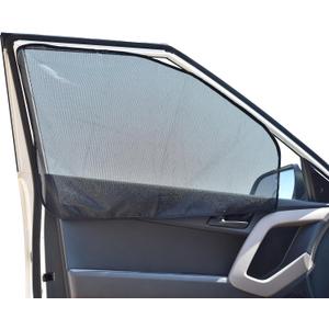 EcoNour Magnetic Side Window Sunshade (2 Pack) | Universal Car Window Shades for Front Windows with Privacy Blackout | Black, 24 x 19 Inches