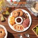 Elegant Marble Cake Stand with Dome11.8in30cm White Marble Dessert Stand with Acrylic Lid CoverServing Display Plate for CakesDessertsCheeseLarge Stone Platter for Kitchen/Party/Wedding (Flat)