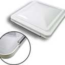 2 Packs 14 Inch RV Roof Vent Cover Universal Replacement Vent Lid White for Camper Trailer Motorhome (White 2-Pack)
