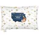 Toddler Pillow with Pillowcase - 13x18 My Little Dreamy Kids Travel Bed Pillows for Sleeping, Organic Cotton Small Pillowcase, Soft & Breathable, Machine Washable, Toddlers 2-5 years old (Grasslands)