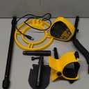 Metal Detector for Adults (German Patent 2024), Professional Metales Detectors with LCD Display, High Accuracy, Waterproof, Pinpoint, 5 Modes, 10" Coil, Lightweight (Yellow)