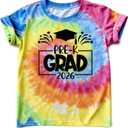 Kindergartner Pre-K Graduation T-Shirt for Boys Girls Kids Last Day of School Shirt Graduate Squad Short Sleeve Tee