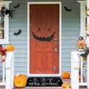 AnyDesign Halloween Dancing Skeletons Doormat Lightweight Non-Slip Welcome Entrance Mat Spooky Halloween Front Door Rug Floor Mat for Indoor Outdoor Kitchen Bedroom Living Room Decor, 17 x 29