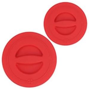 2 Pack Silicone Replacement Lids, Respectively Fits Pyrex Tempered Glass Liquid Measuring Cups, Reusable & Food-grade Silicone, Dishwasher & Microwave Safe