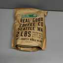 Real Good Coffee Company Whole Bean Coffee - Organic Dark Roast - 100% Arabica Espresso Beans - Strong Coffee Option - 32 Oz (EXP 02/19/26)