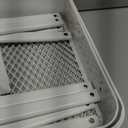 ALVOROG 3 Tier Rolling Cart with DIY Pegboards Metal Utility Cart with Wheels Handles Baskets Hooks, Storage Cart for Office Kitchen Bathroom(White)