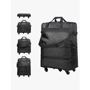 Suitcases with Wheels, Expandable Foldable Luggage Bag, Collapsible Rolling Travel Bag for Men Women, Lightweight Duffel Bag with Spinner Wheel