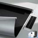 Motorized Blinds with Remote, Smart Blinds with Solar Panel, Thermal Blackout Electric Blinds, Automatic Blinds for Windows Compatible with Alexa, Black-23 x72