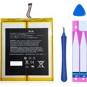 Battery for HD 10.1 9th 7th Generation 58/000/280 58/000/187 26S/1015/A 295/5C7 SL0/56ZE M2V/3R5 with Repair Tool Kit