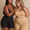 OEAK Tummy Control Shapewear for Women Seamless Girdle High Waisted Body Shaper Underwear Panty Smooth Under Dress Shapewear Sand Shorts 2XL