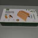 Joy&Grace Couch Arm Tray, 3-in-1 Magnetic Detachable Sofa Arm Table with Phone and Tablet Holder Bamboo Couch Cup Holder, Foldable Sofa Armrest Tray for Eating, Drinks, Phones (Natural)