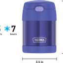 THERMOS FUNTAINER Insulated Food Jar, 10 Ounce, Kid Friendly Food Jar with Foldable Spoon, Purple
