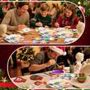 Beeveer 24 Pcs Christmas Ceramics to Paint Ball Ornaments Craft Christmas Ceramic Craft DIY Painting Kit 3D Ready to Paint Your Own Kit Xmas Ball DIY Ornaments Gifts Party Favor