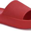 Joomra Pillow Slippers for Women and Men Non Slip Quick Drying Shower Slides Bathroom Sandals | Ultra Cushion | Thick Sole, 9-10 Mens Size